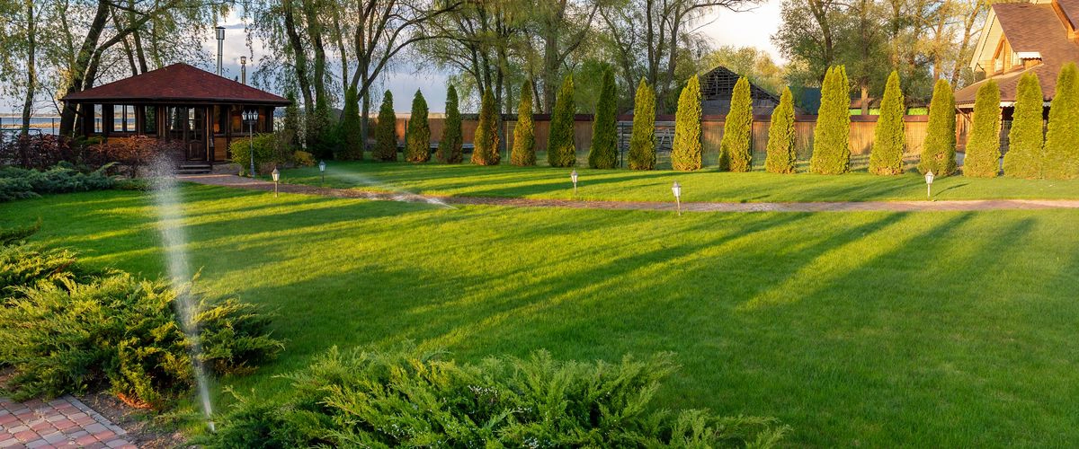 Lush green Landscape Design by Contractor